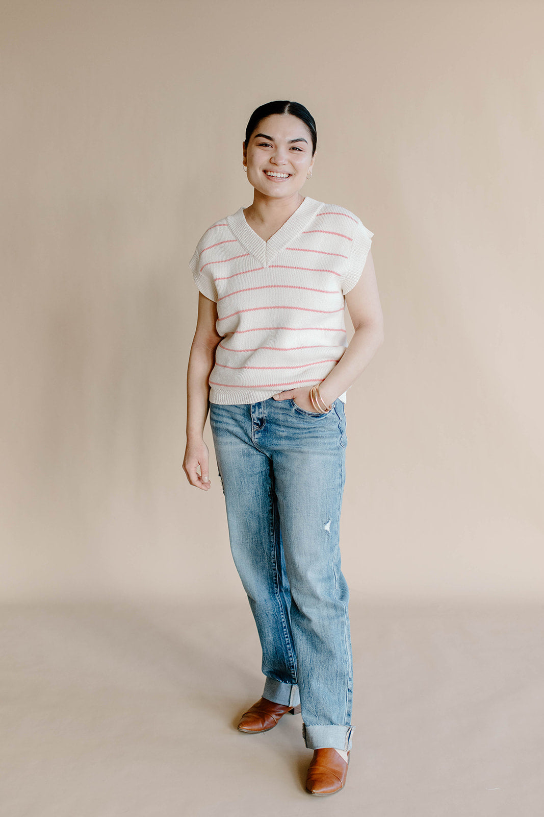 Helena High Rise Comfort Cuffed Jean