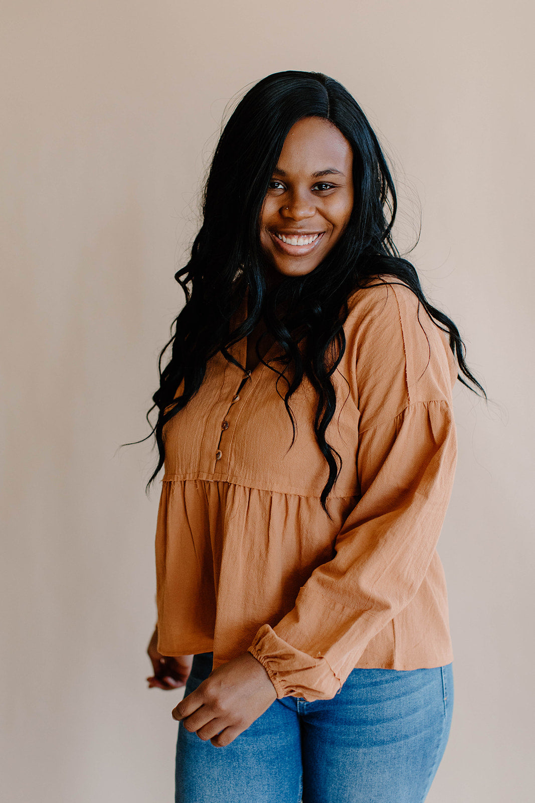 Devon Boho Cotton Baby Doll Top