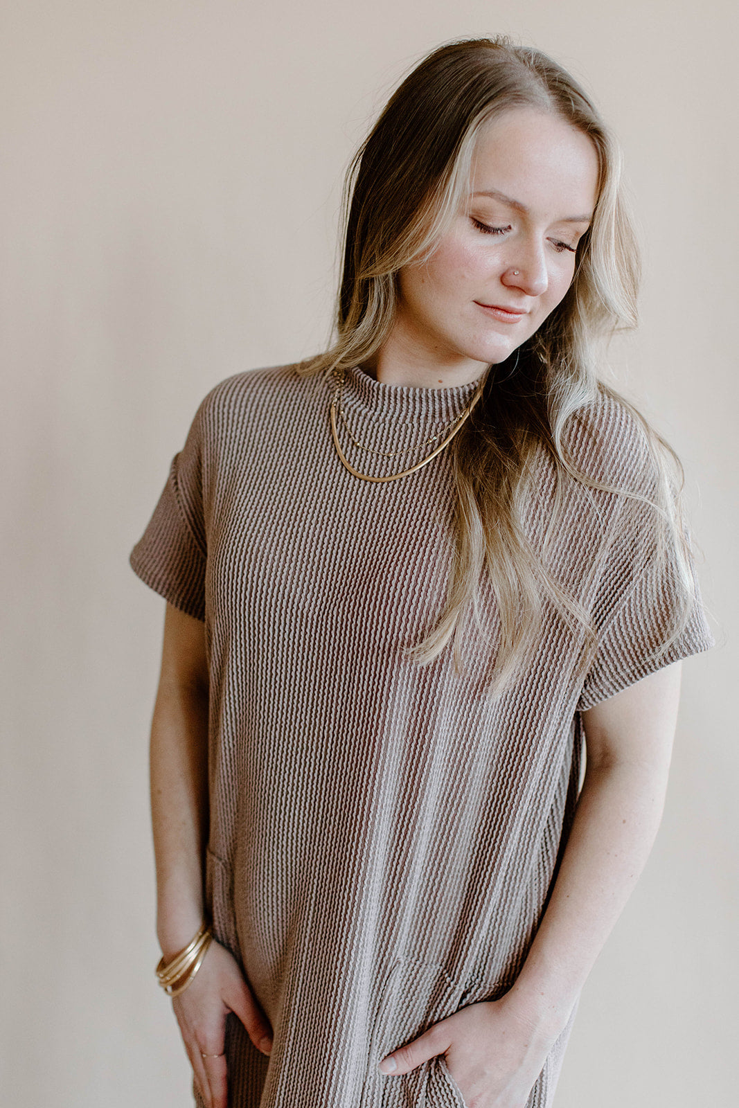 Miley Everyday Slit Maxi Tee Dress