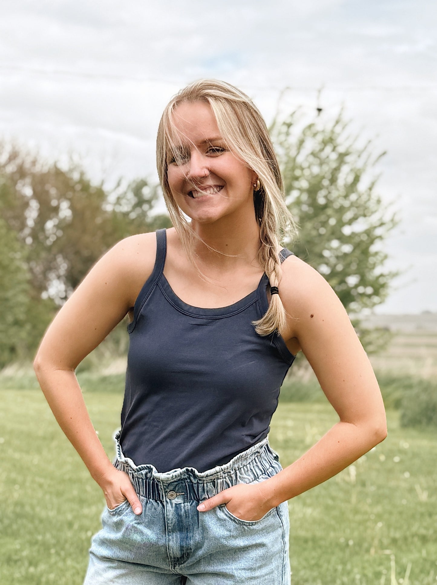 The Jessie Everyday Navy Tank