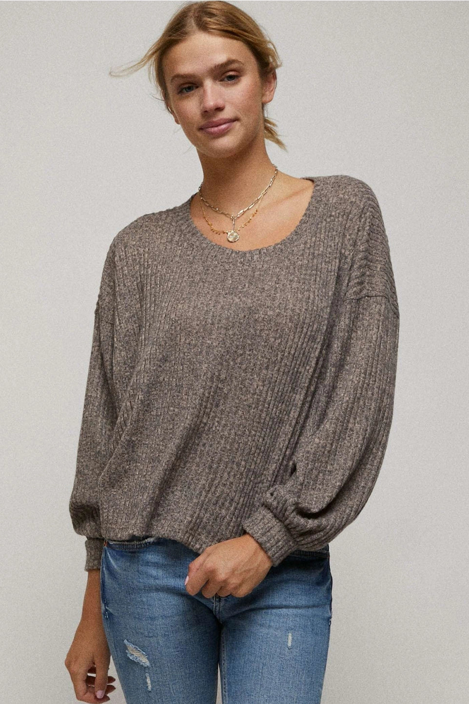 Lila Soft Touch Layering Top