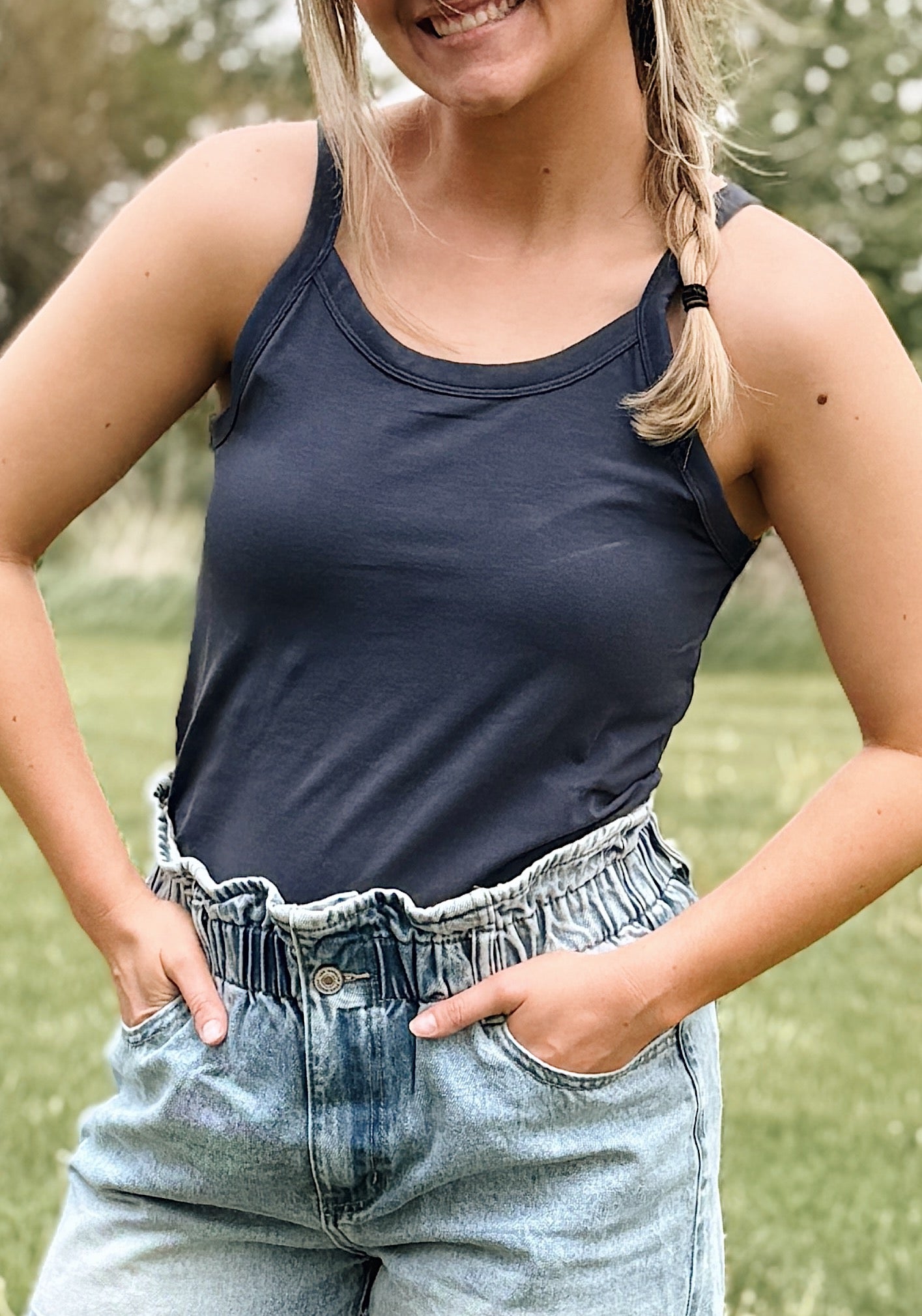 The Jessie Everyday Navy Tank
