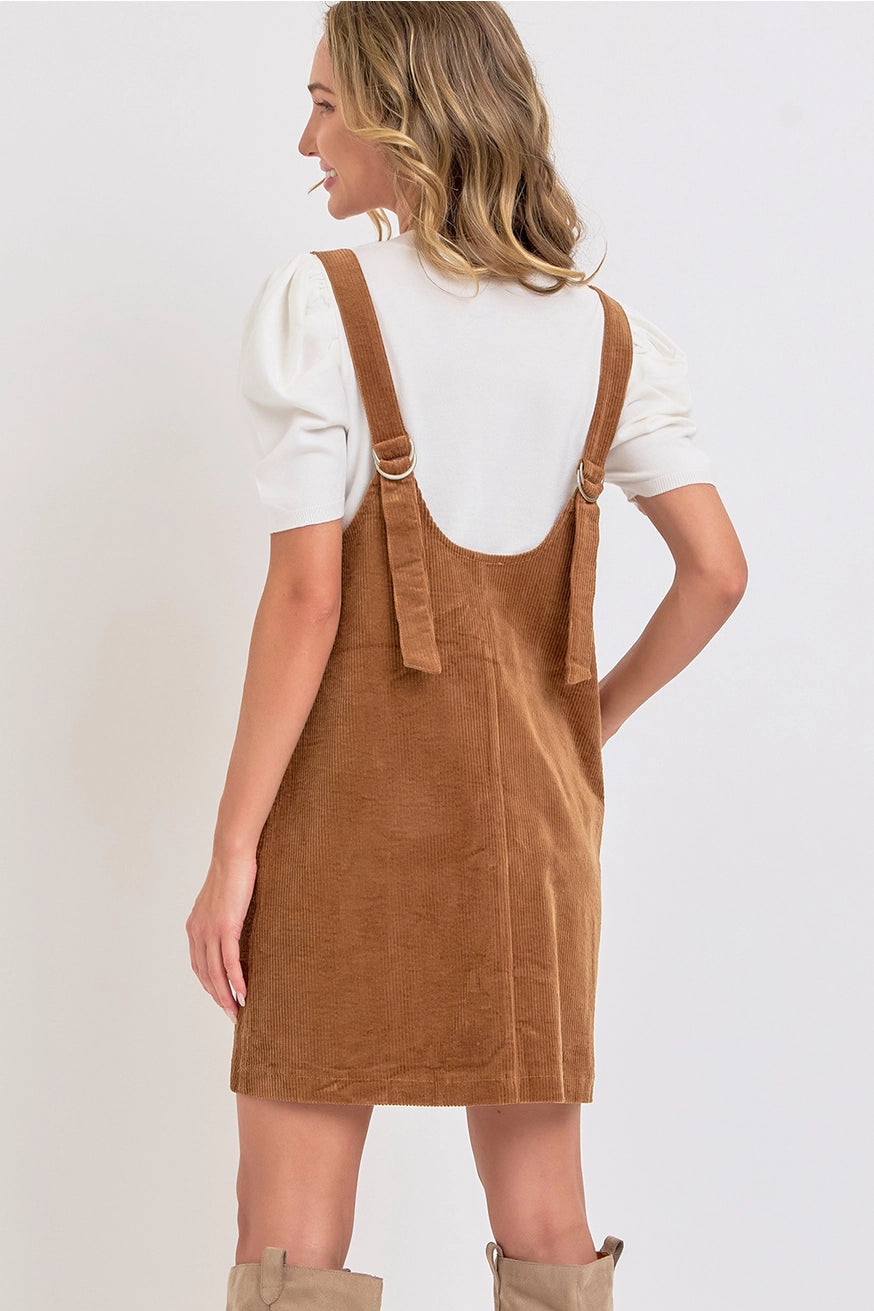 Carly Overall Corduroy Dress