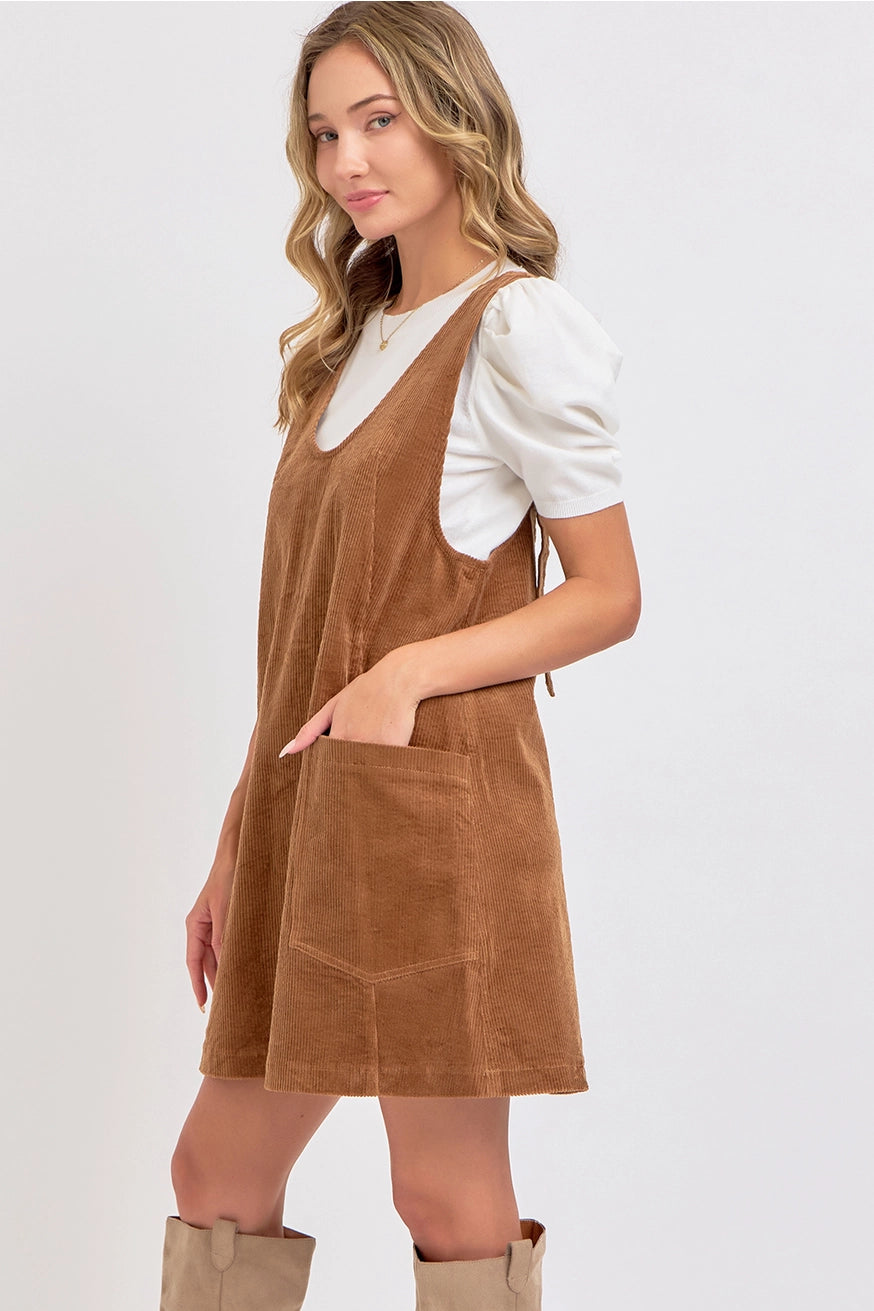 Carly Overall Corduroy Dress