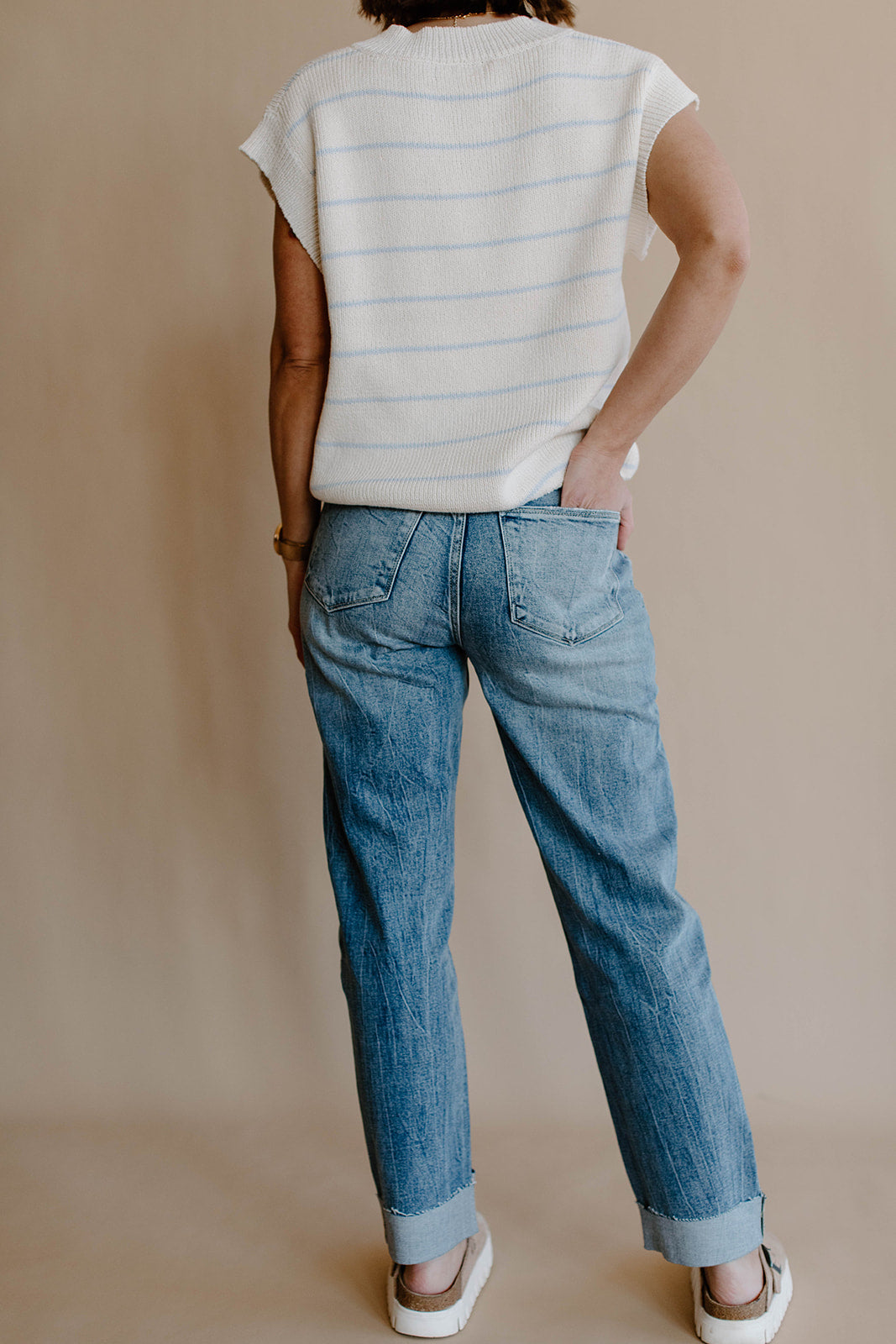 Helena High Rise Comfort Cuffed Jean
